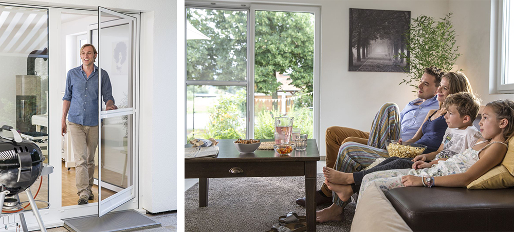 Pendeltuere-Fliegengitter